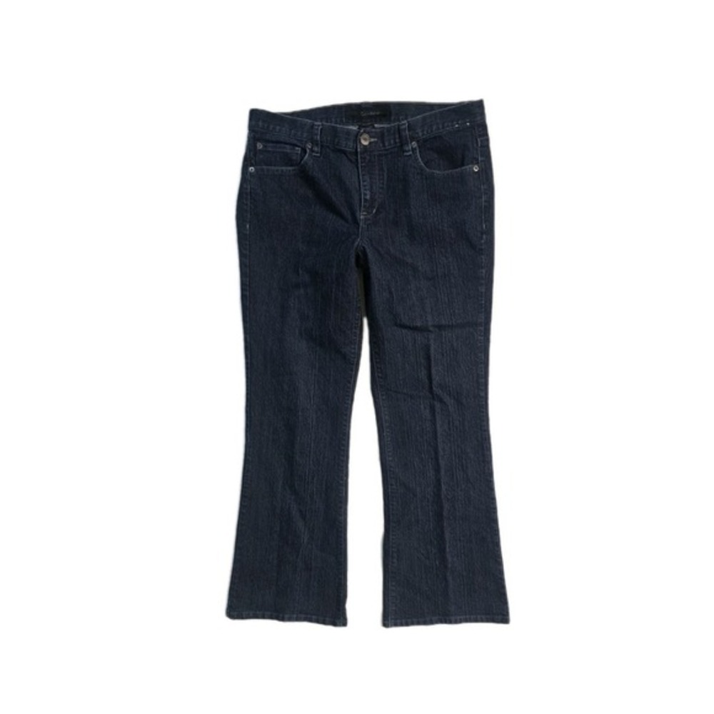 Calvin Klein Dark Wash Bootcut Stetch Denim Jeans Womens Size 32/14 Y2K